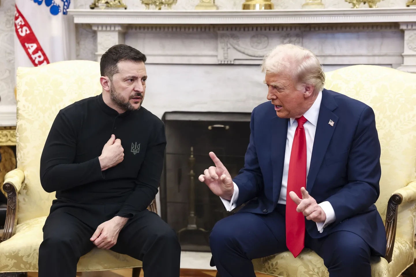 Ukraina president Volodõmõr Zelenskõi kohtumisel USA riigipea Donald Trumpiga 28. veebruaril Valges Majas.