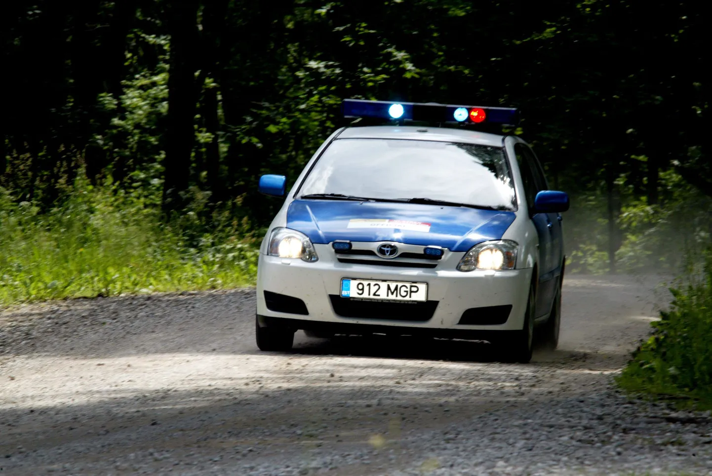 Politseiauto. Pilt on illustratiivne.