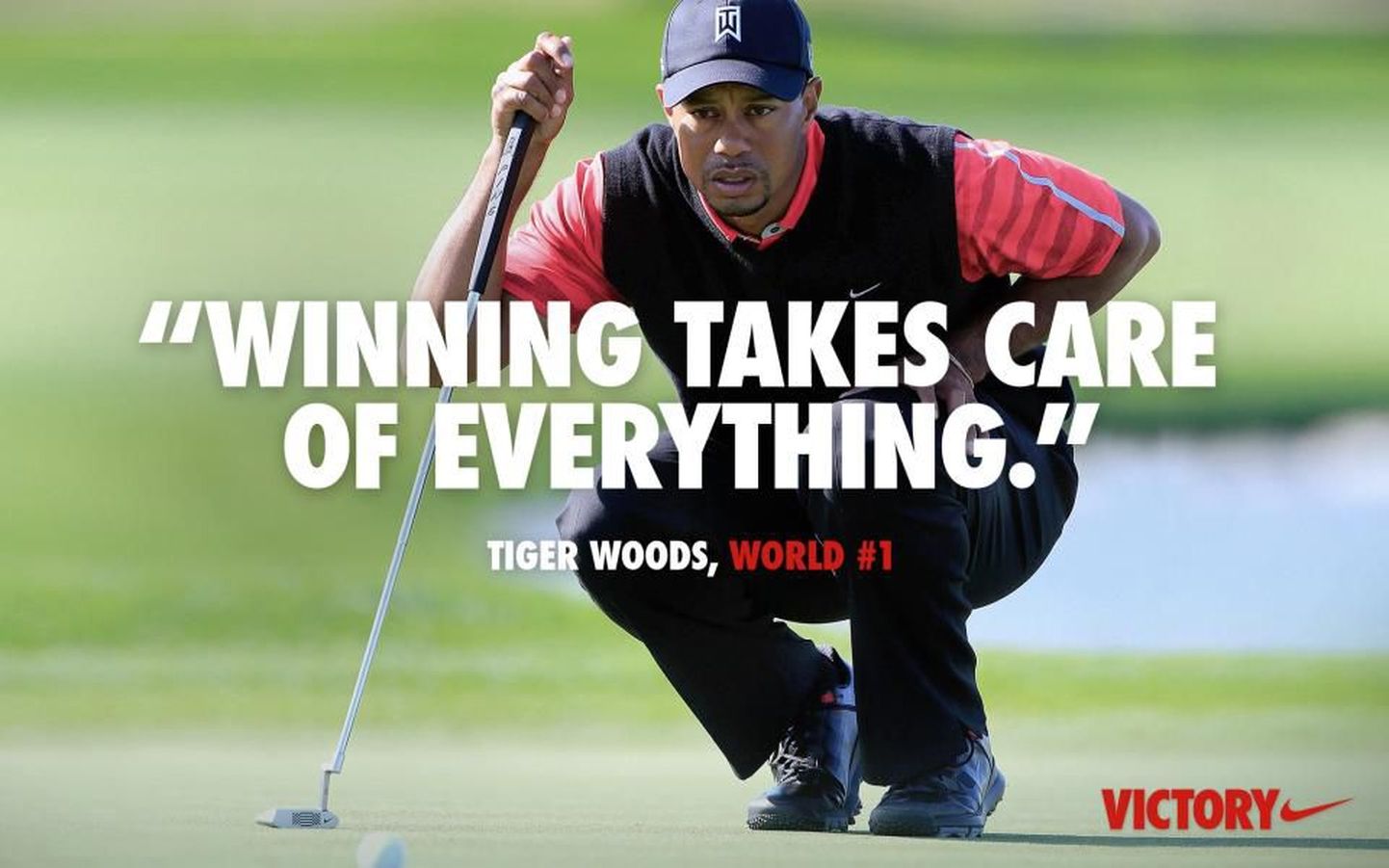 Tiger Woods Nike'i reklaamis.