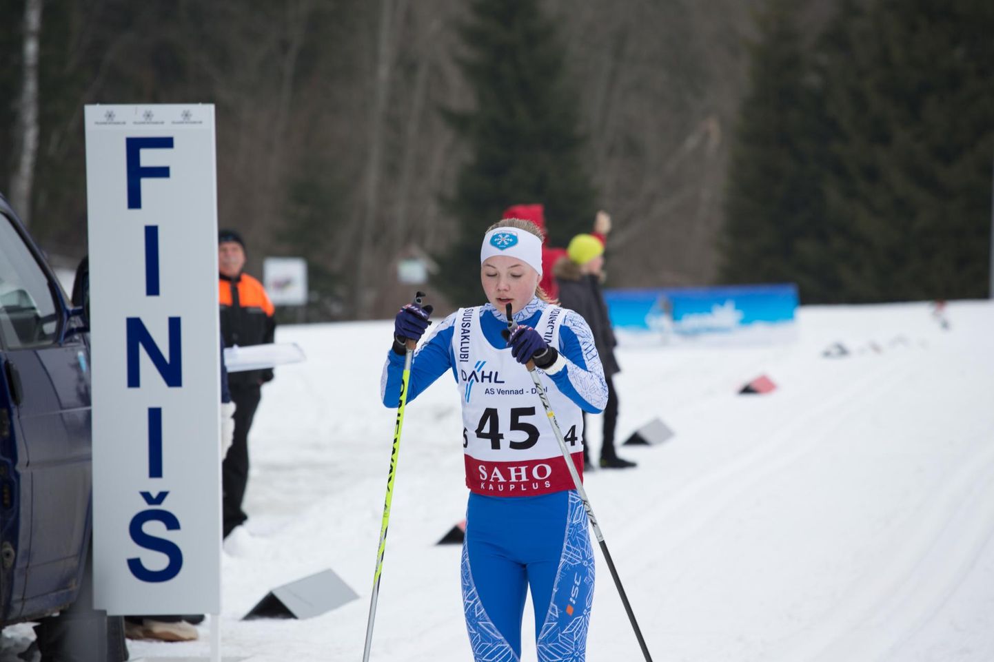Holstre-Pollis peetud Viljandimaa meistrivõistluste teisel etapil oli naiste arvestuses kiireim Teesi Tuul.
Foto on tehtud 2018. aastal Heino Bergmani mälestusõistlustel.