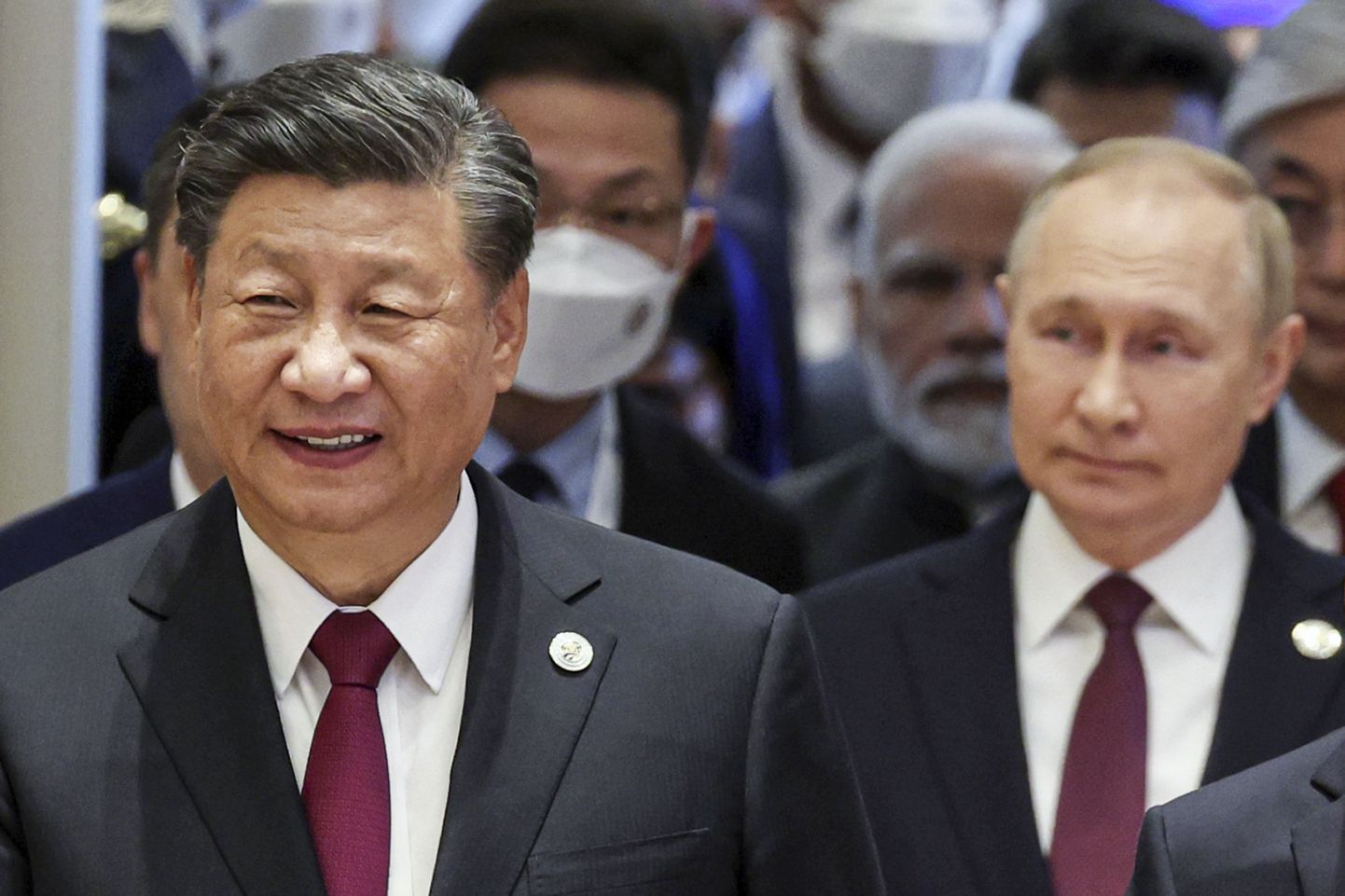 Hiina president Xi Jinping ja Vene president Vladimir Putin Usbekistanis.