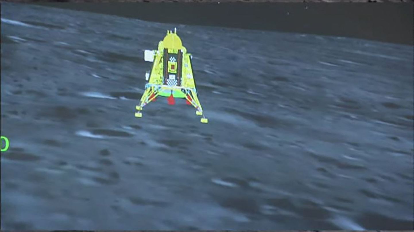 Chandrayaan-3 maandur Vikram Kuu pinnal