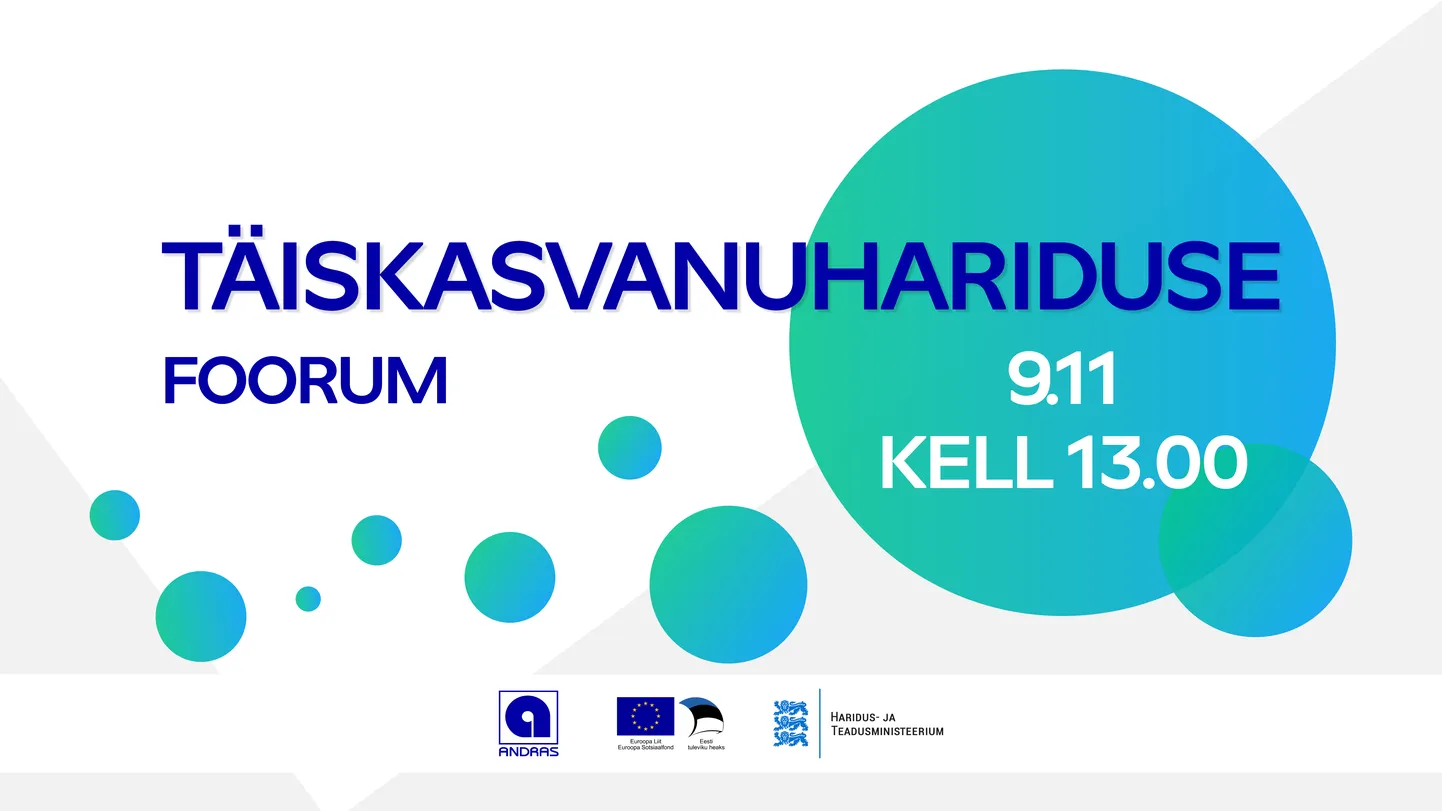 Täiskasvanuhariduse foorum.