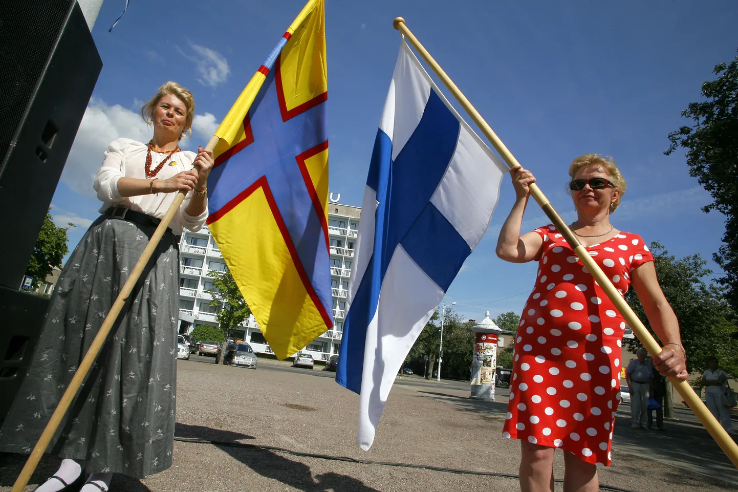 Ingerisoomlaste laulu- ja tantsupidu Pärnus. Arhiivifoto.