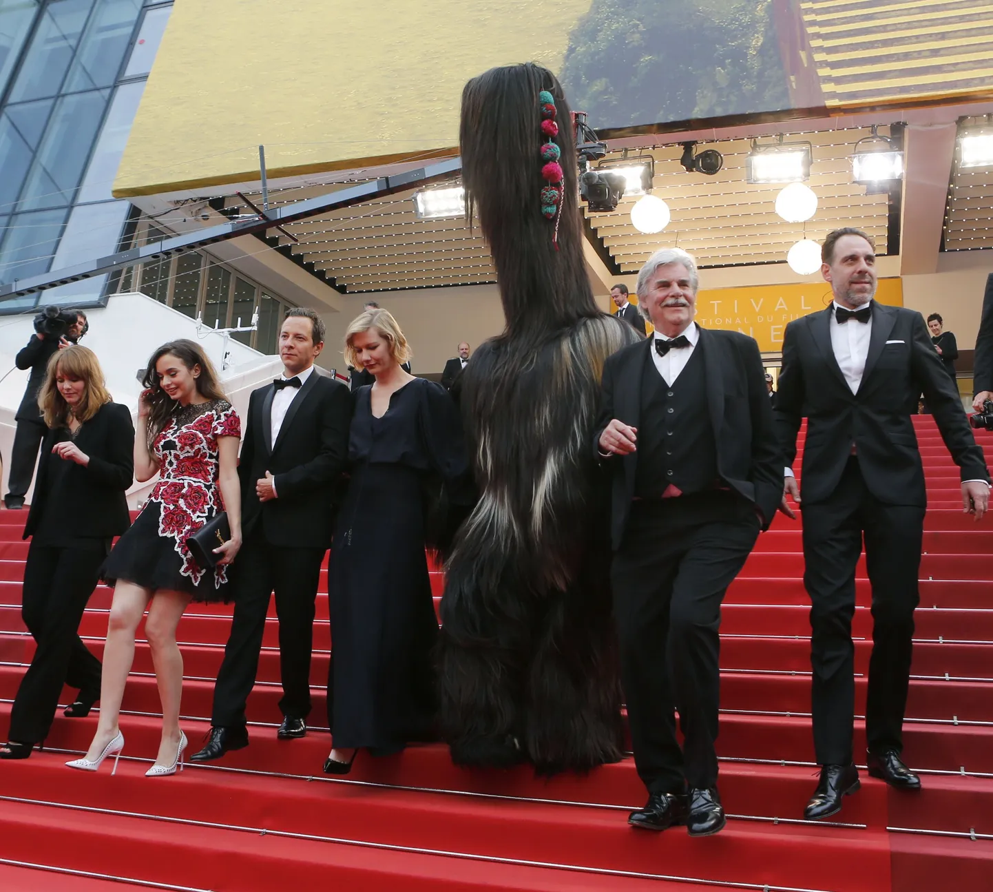 Filmi «Toni Erdmann» võttegrupp Cannes´i punasel vaibal.