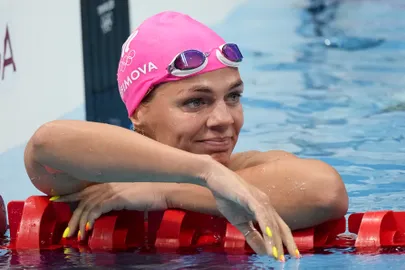 Julia Jefimova Tokyo olümpiamängudel.