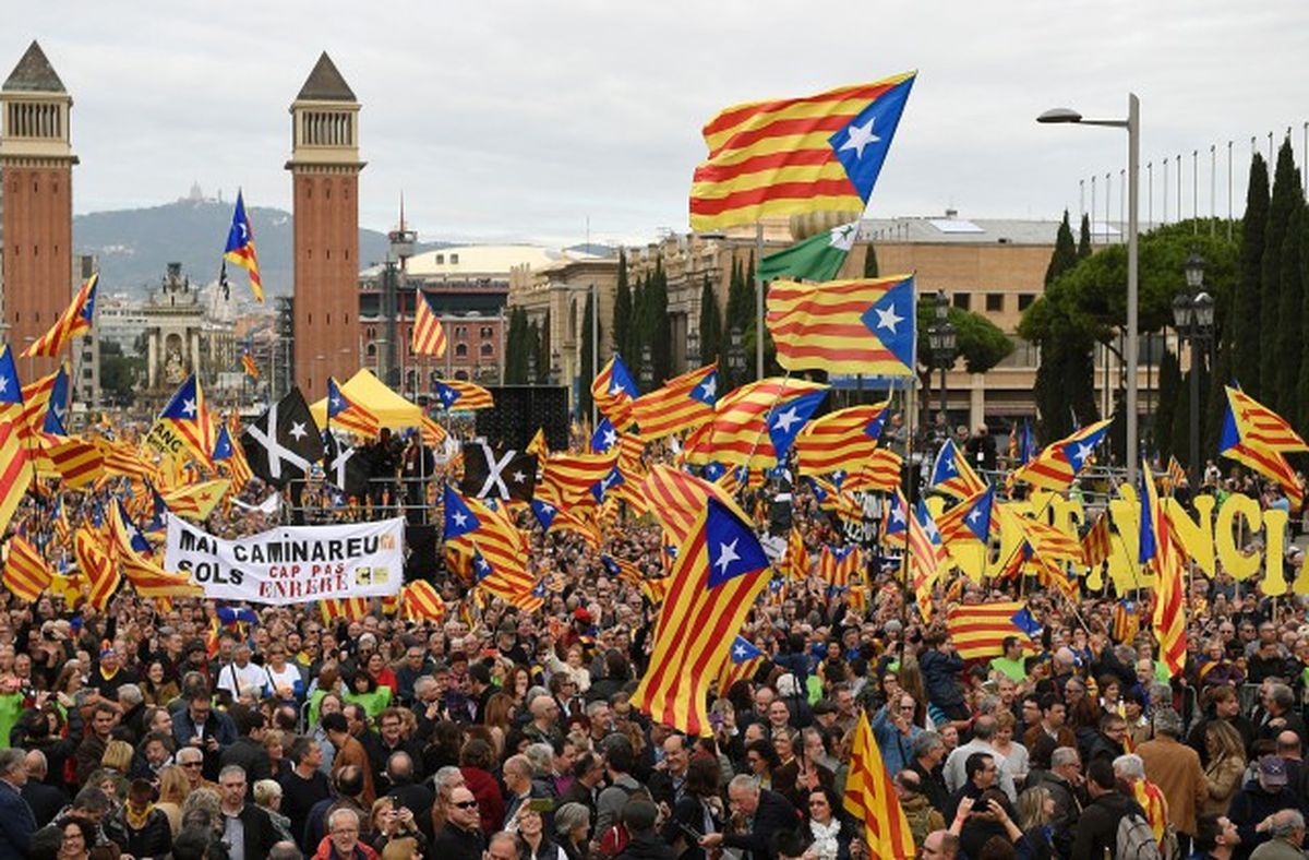 Demonstrācijas Katalonijā