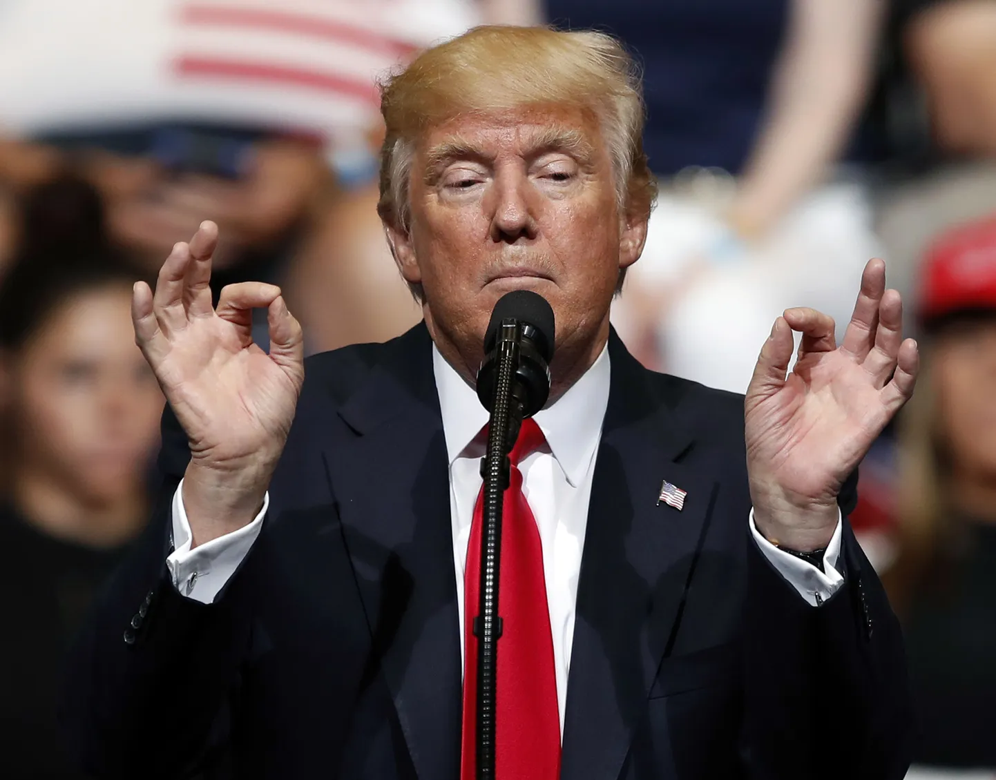 USA president Donald Trump Iowas.