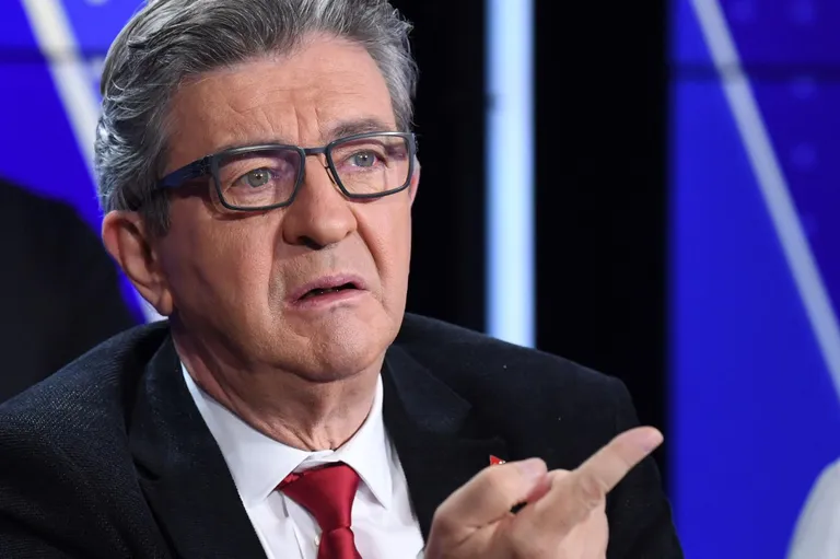Vasakpoolse partei La France Insoumise asutaja Jean-Luc Melenchon.