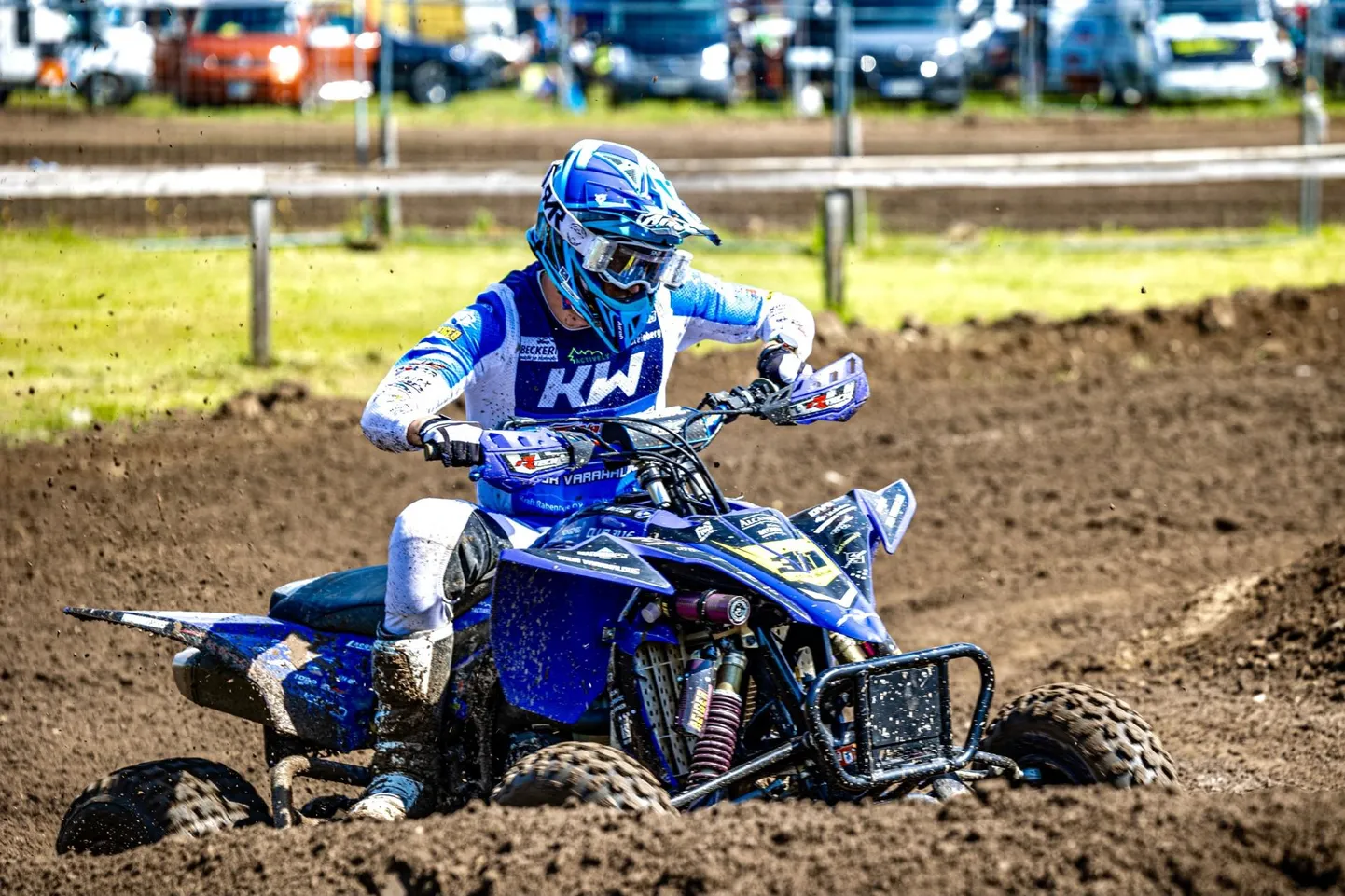 Kolmekordne Euroopa meister Kevin Saar kihutas Cesise krossirajal pjedestaali kõrgeimale astmele.