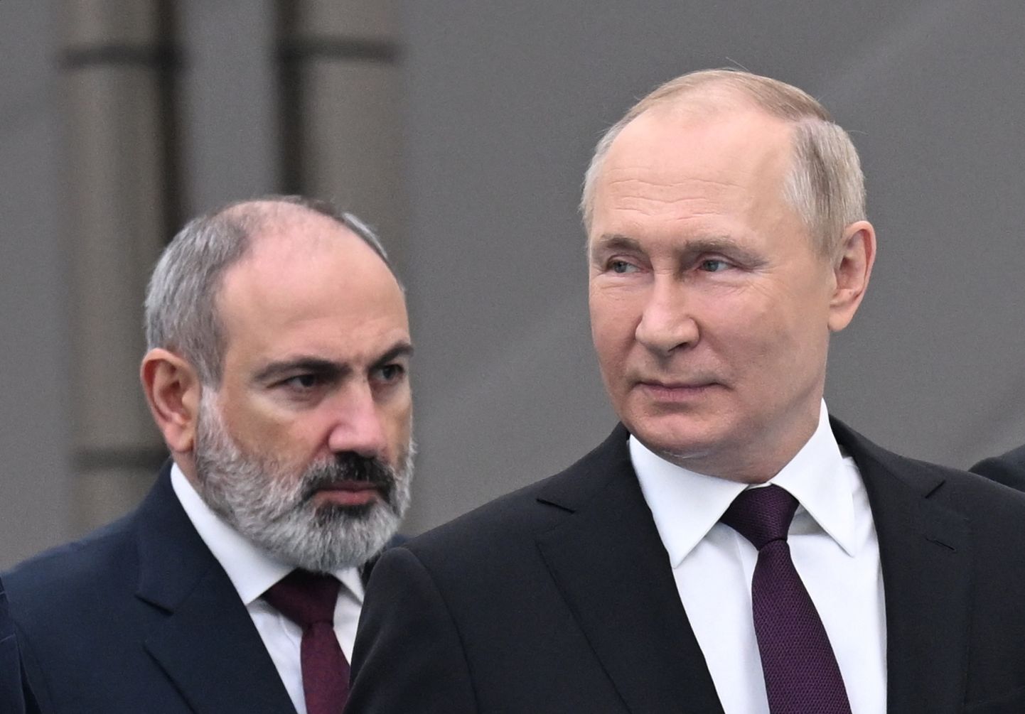 Armeenia peminister Nikol Pašinjan ja Venemaa president Vladimir Putin.