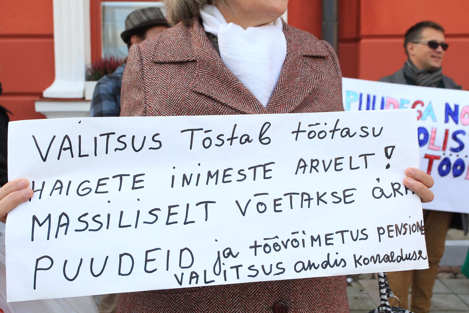 Puudega inimesed protesteerisid kevadel töövõimereformi vastu üle Eesti.
