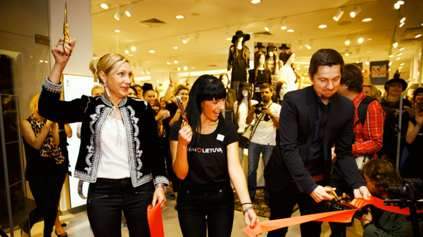 Открытие магазина H&M в Литве