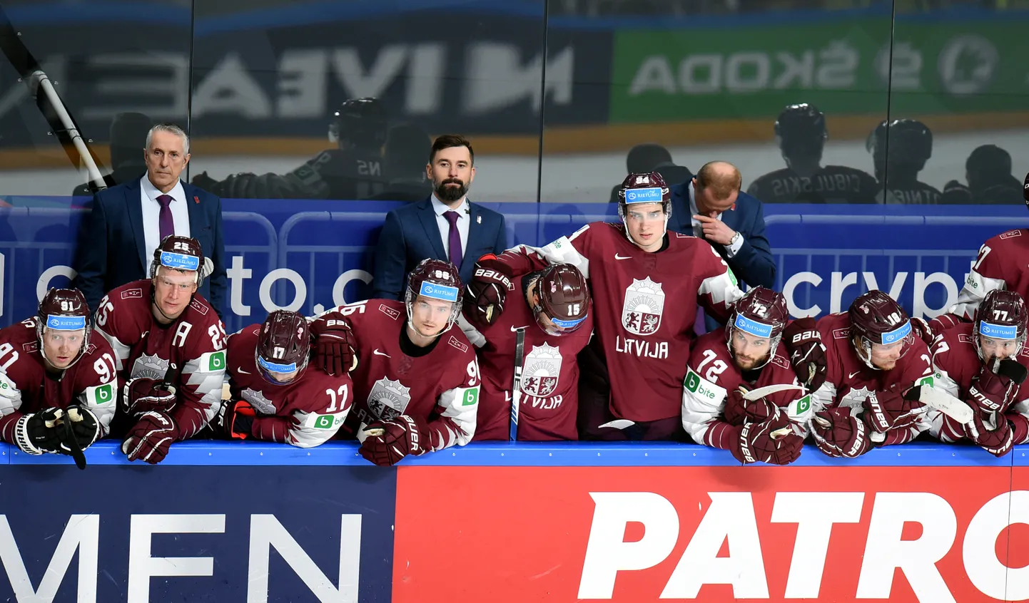 Pasaules čempionāta spēle hokejā starp Latvijas un Kazahstānas valstsvienībām "Arēnā Rīga".