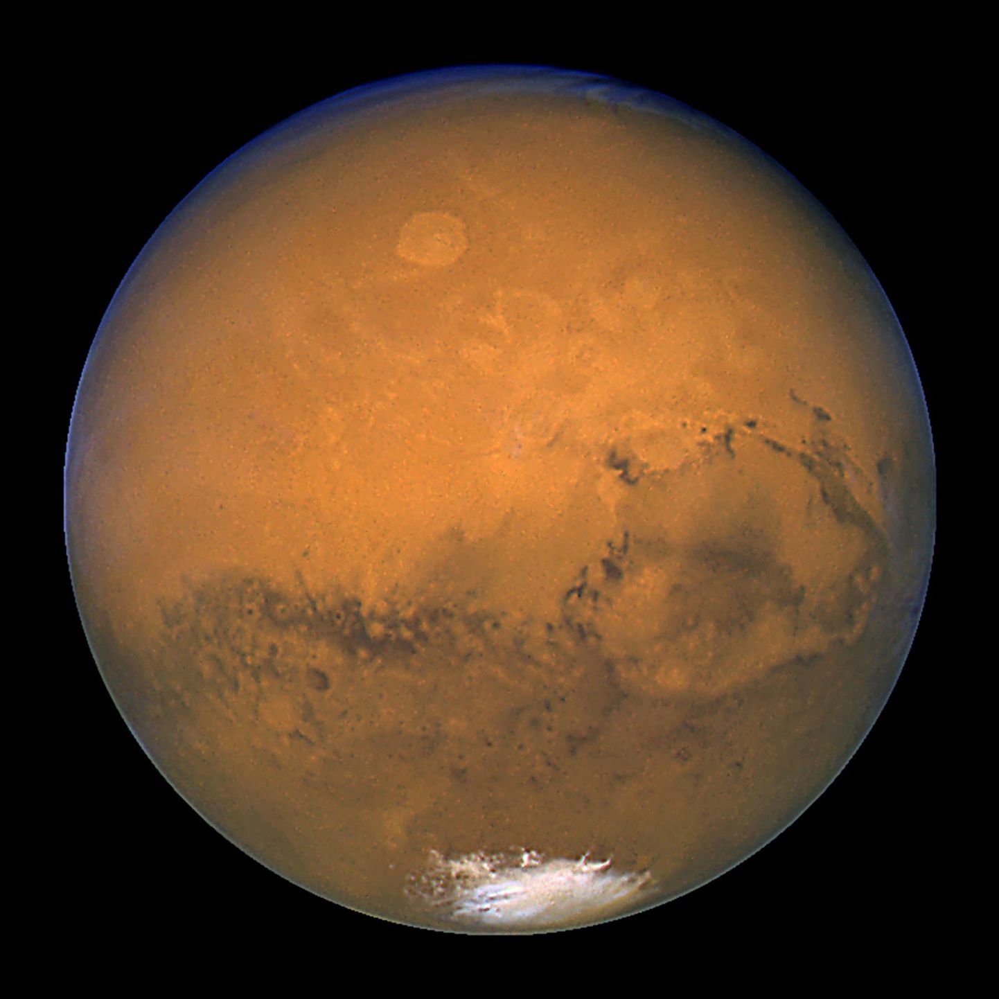 NASA Hubble'i kosmoseteleskoobi 2003. aasta foto Marsist