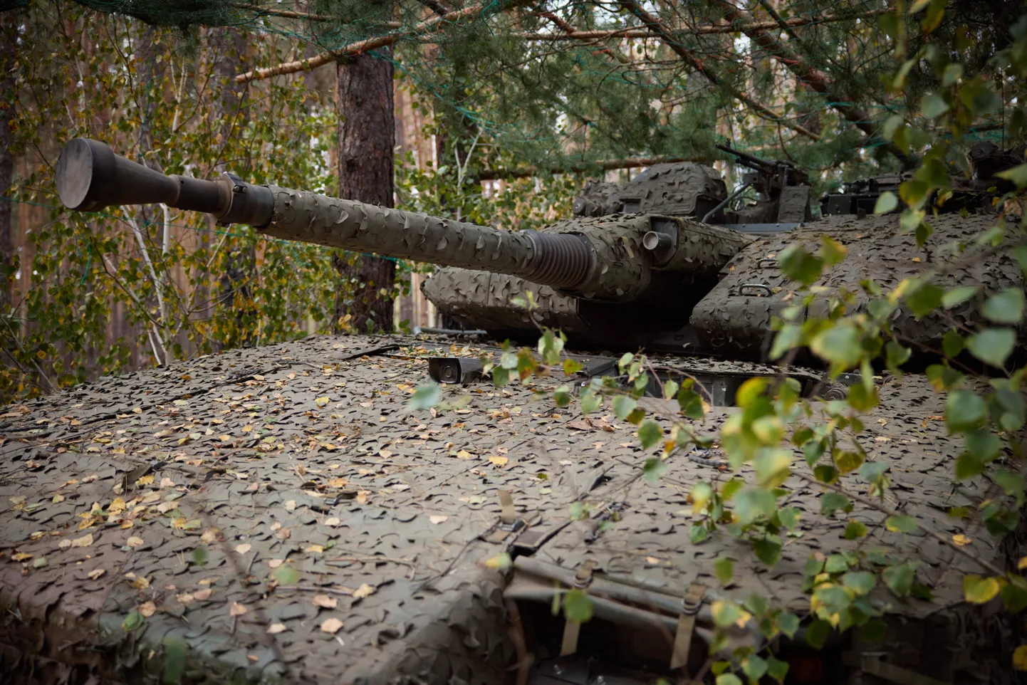 Leopardi tank. Foto tehtud 3. oktoobril 2023.