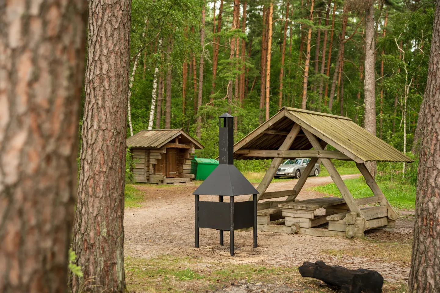 Riigimetsa majandamise keskus paigaldas Valgeranna puhke kohta grillimisaluse, et vähendada lõkete tegemist metsa all. 