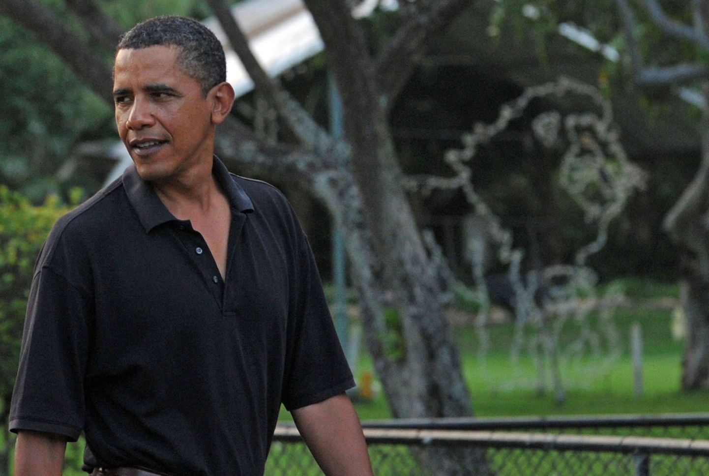 Барак Обама во время визита в Гонолулу. 3 января 2010 года.