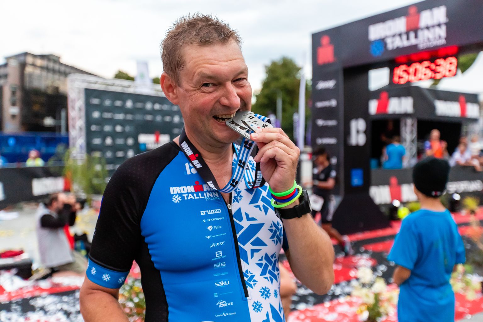Raivo E Tamm Ironman Tallinna triatlonil.