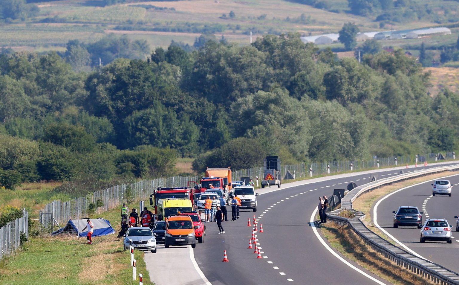 Polijas autobusa avārija Horvātijas ziemeļos.