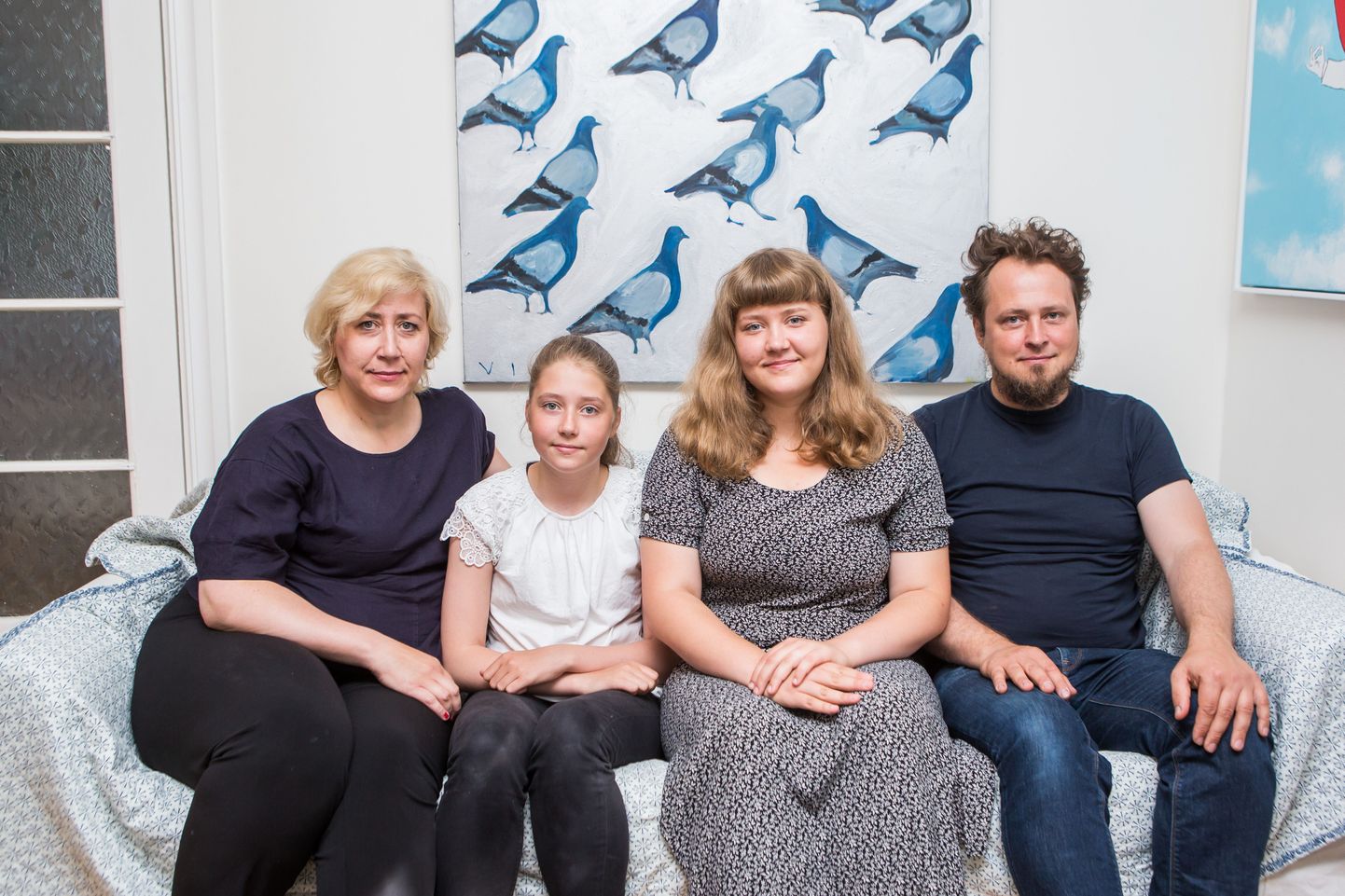 Loominguline perekond: Pereema Kadri, tütred Jenny ja Pipi ning isa Jaak on kõik kunstiga seotud.