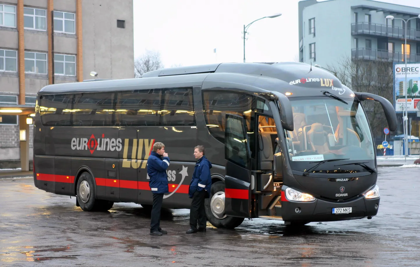 Автобус Eurolines Lux Express в Таллинне. Архивное фото.
