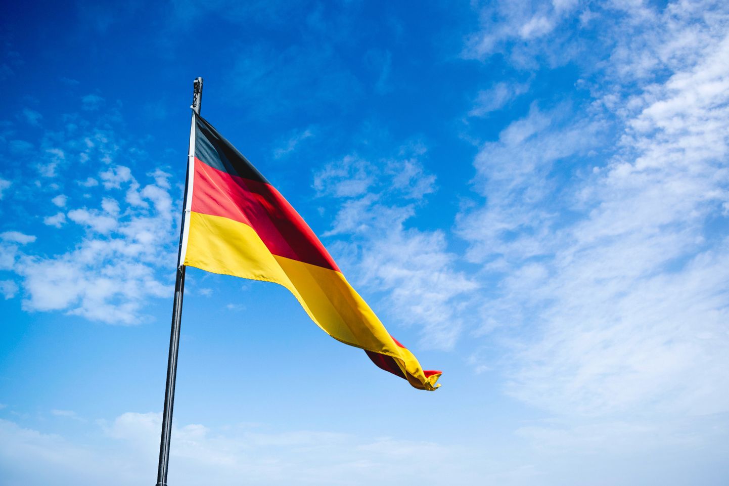 Vācijas karogs. Ilustratīvs attēls.
