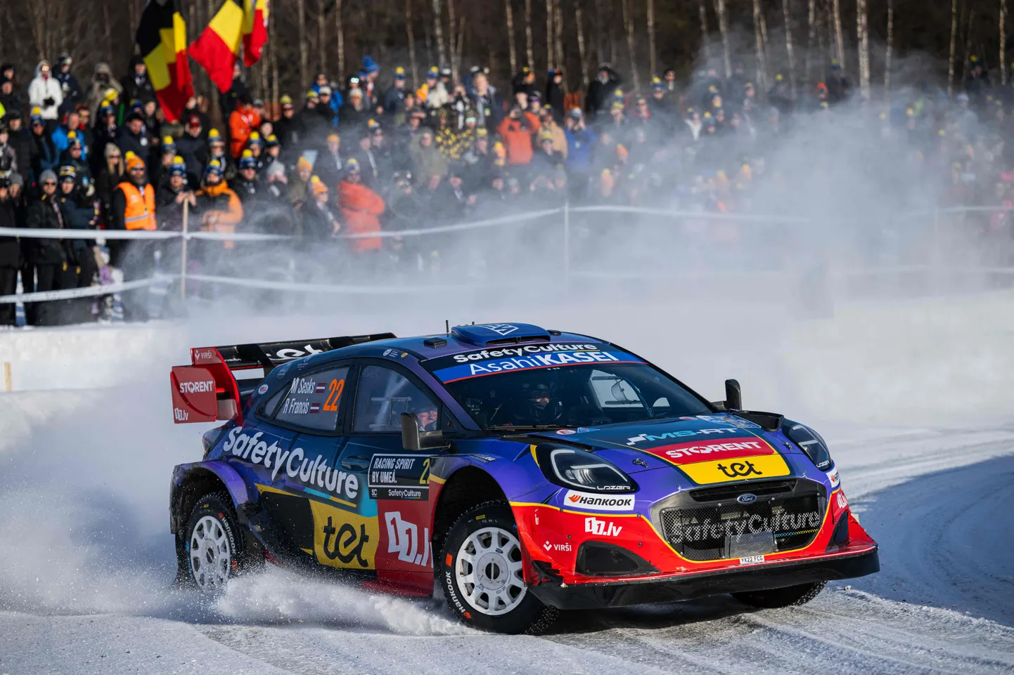 Latvijas rallija ekipāža Mārtiņš Sesks/Renārs Francis