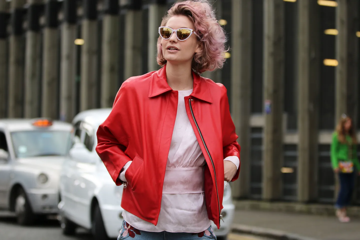 Zanita Whittington arrives at the Topshop Unique Autumn / Winter 2017 London Fashion Week show at Tate Modern, London