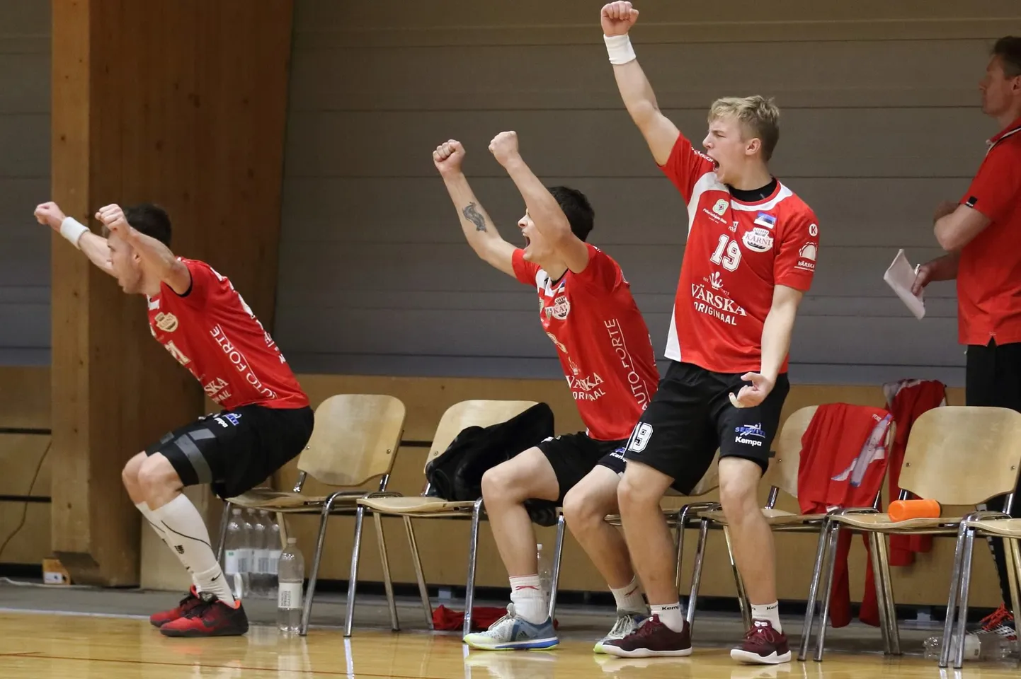 Põlva Serviti mängijad.