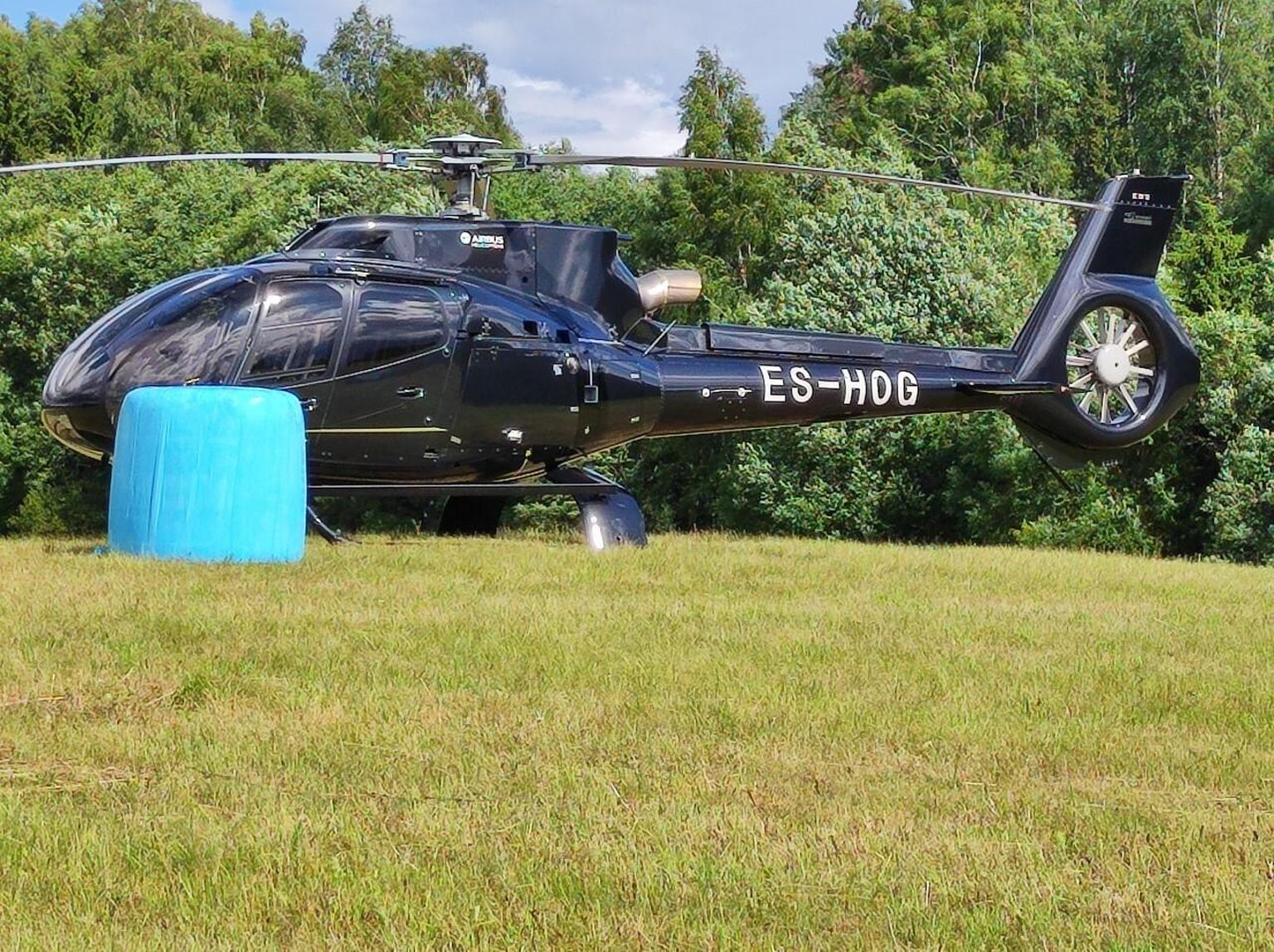 OG Elektrale kuuluv helikopter eelmisel nädalavahetusel Rally Estonial.