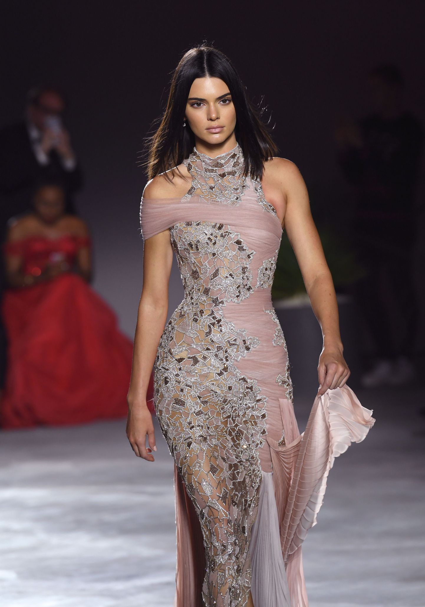 Kendall Jenner on the catwalk at the Fashion For Relief Charity Fashion Show as part of the 70th Cannes Film Festival. Photo credit should read: Doug Peters/EMPICS Entertainment