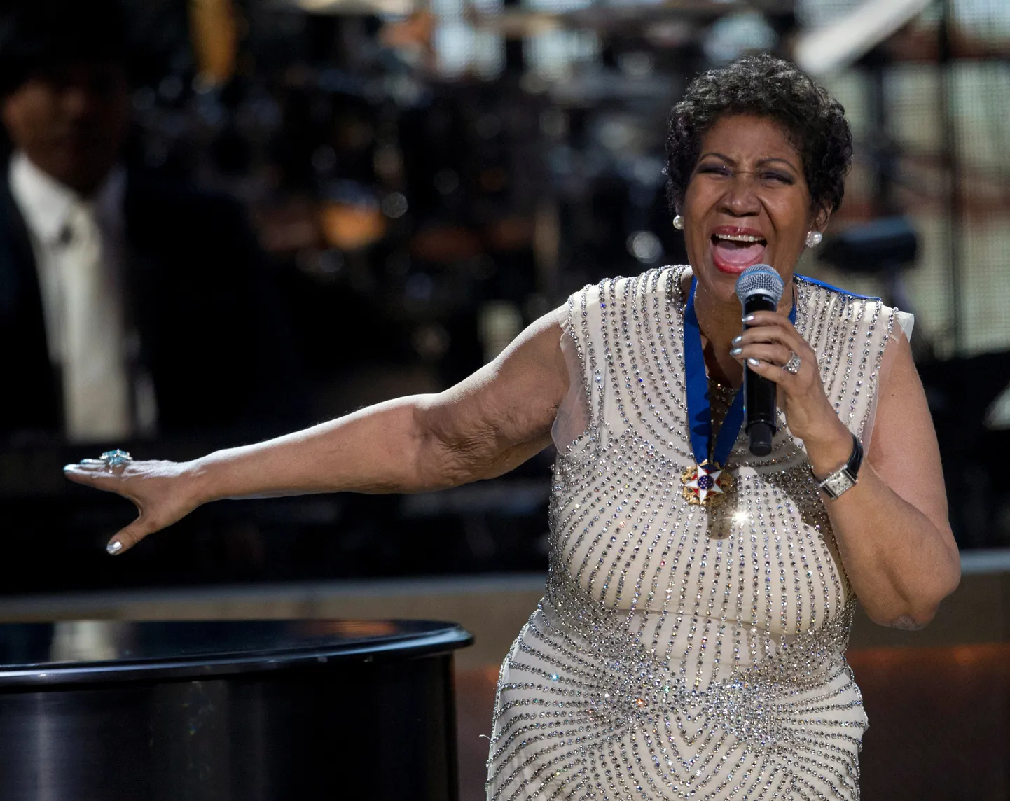 Aretha Franklin 2014. aastal Warneri teatris.