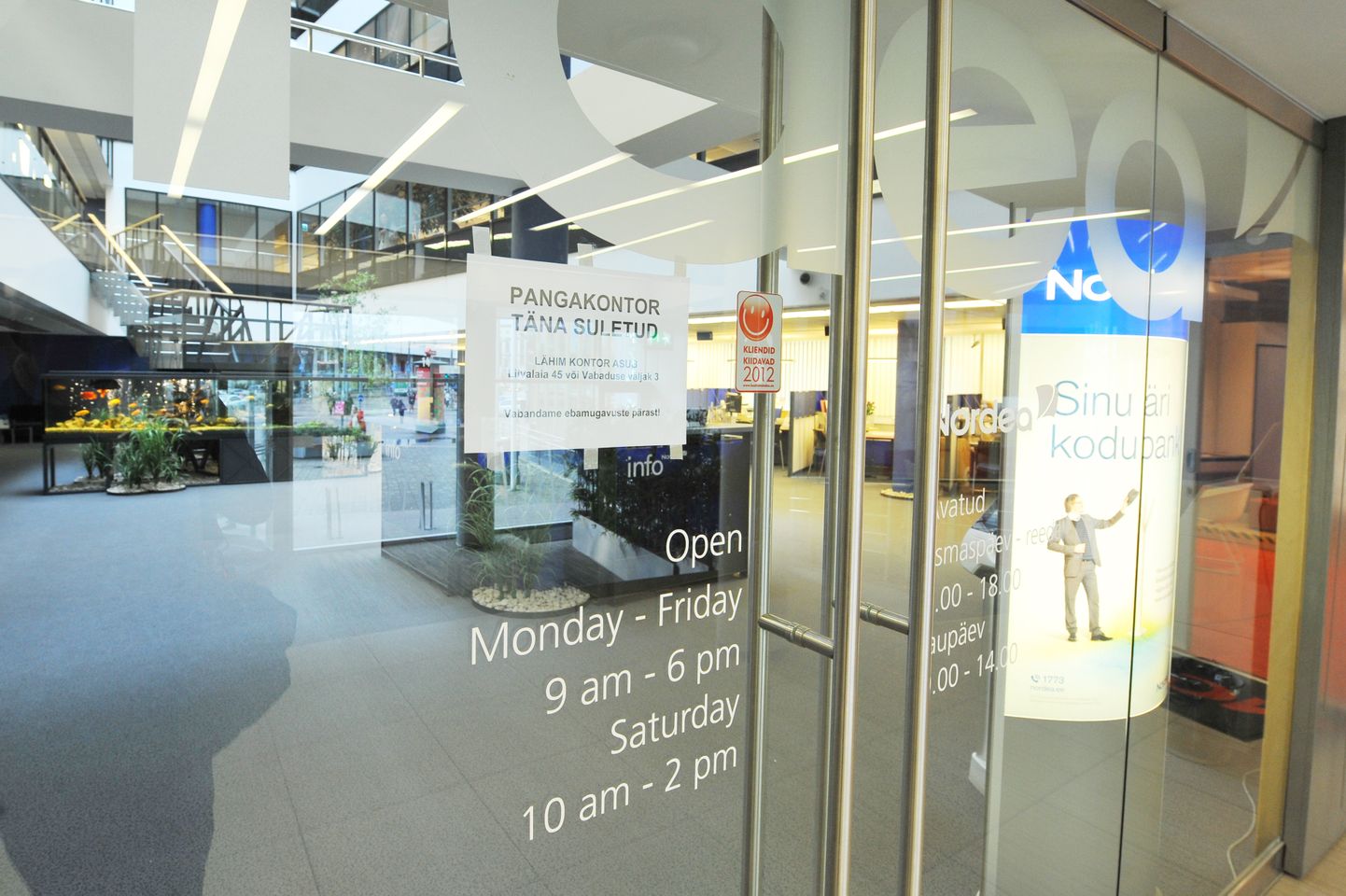 Kunagine Nordea ja praegune Luminori Hobujaama pangakontor suletakse.