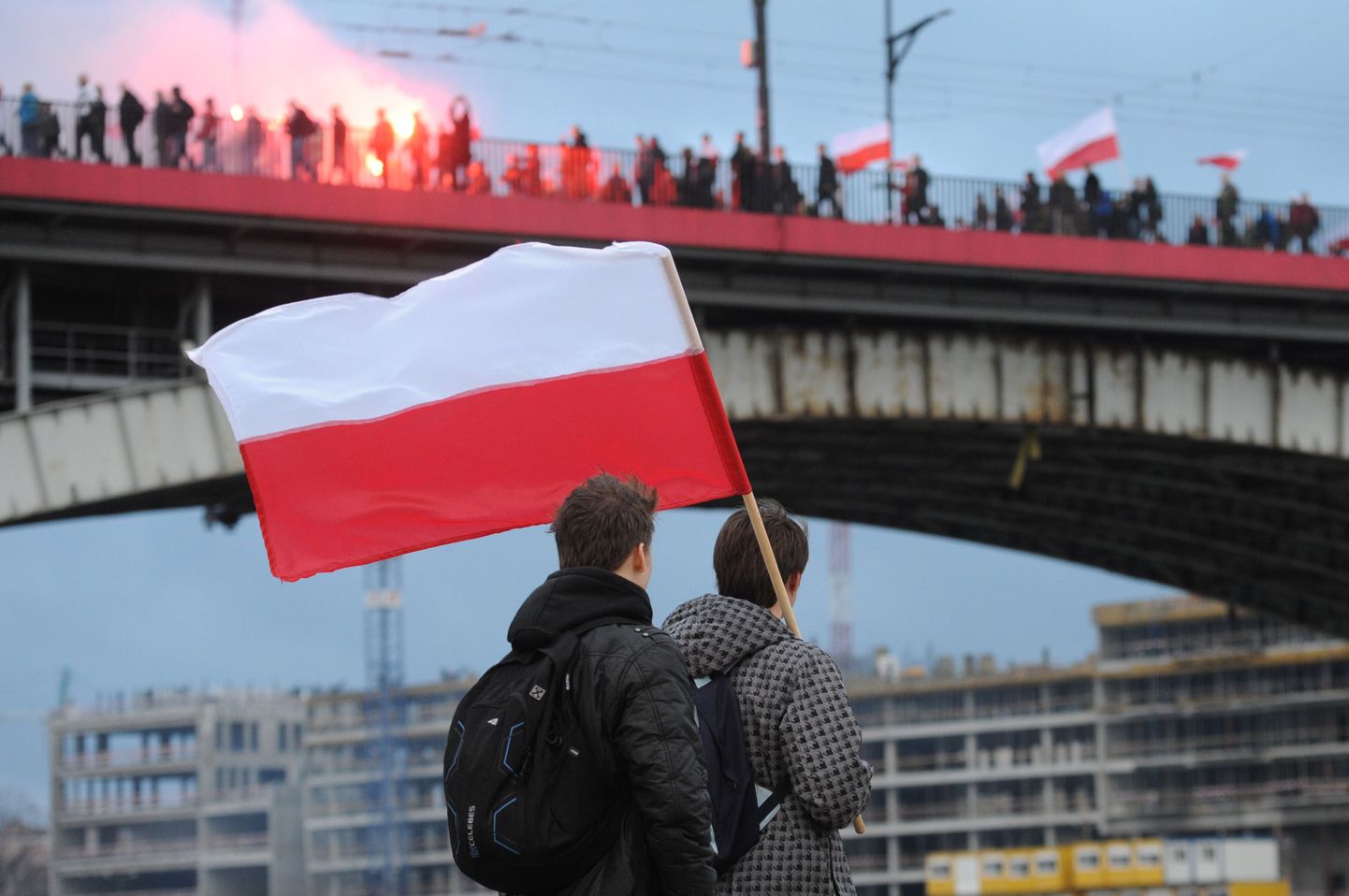 Hiljuti iseseisvuspäeva tähistanud poolakad.
