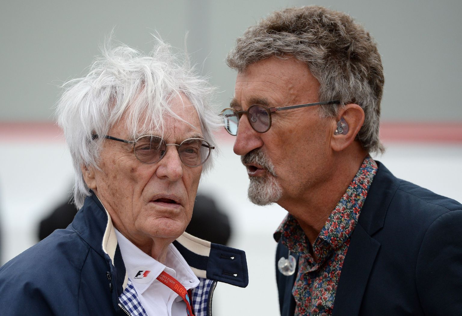 Bernie Ecclestone (vasakul) koos Eddie Jordaniga.