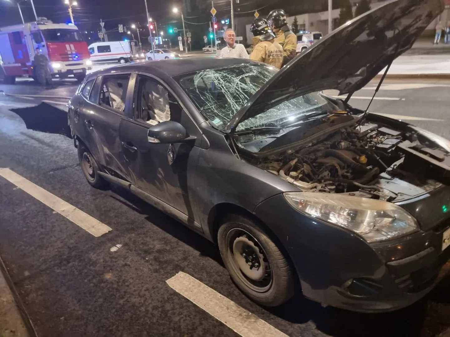 Взорванный автомобиль