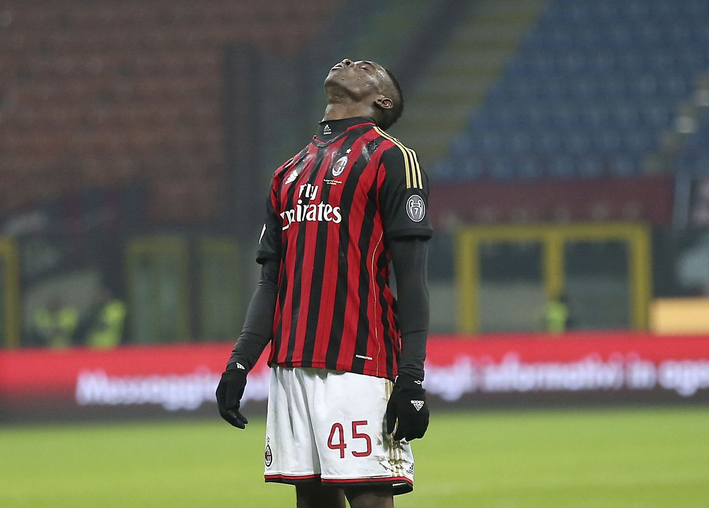 AC Milani ründeäss Mario Balotelli eile mängu päästa ei suutnud.