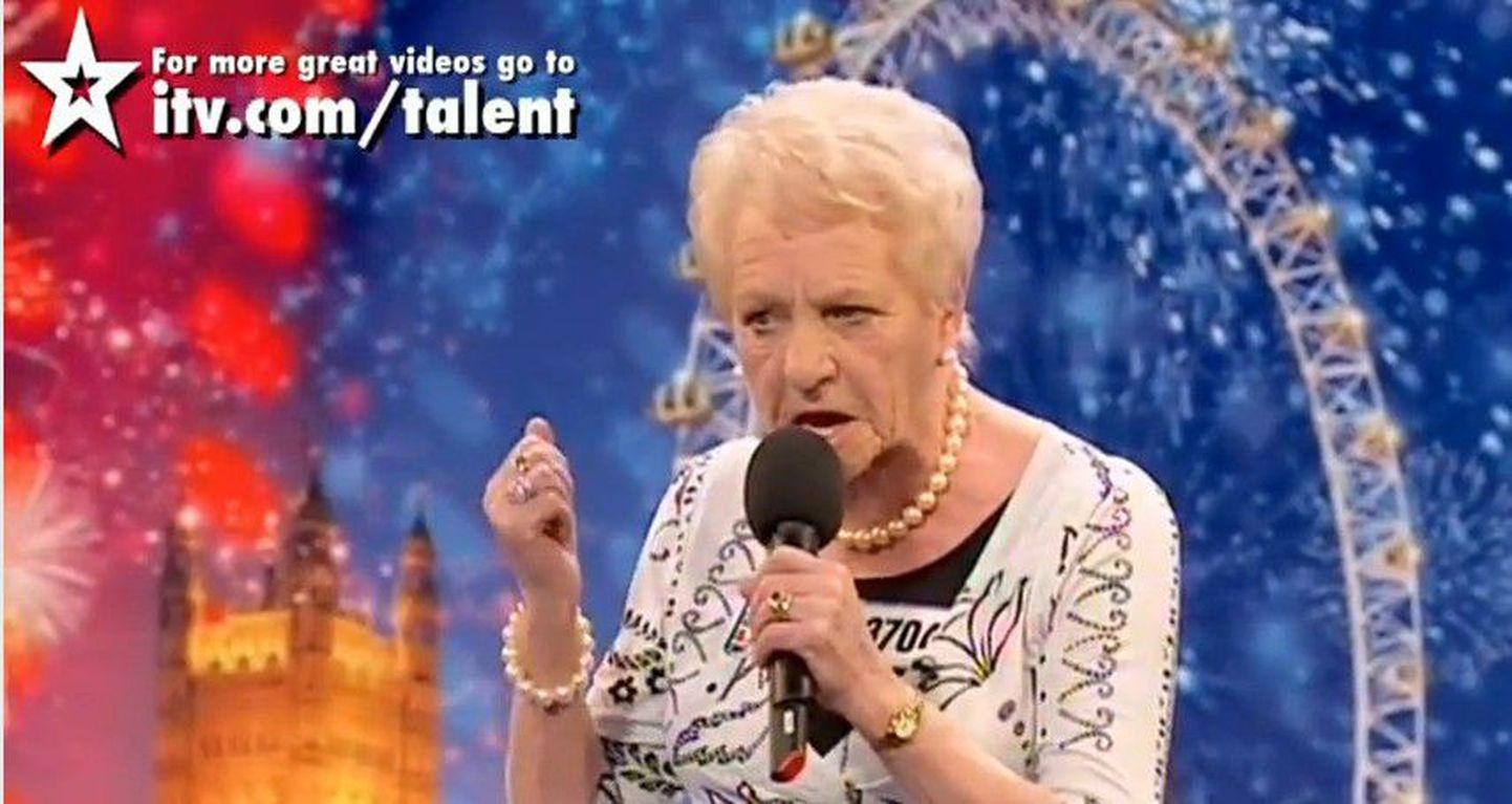80-aastane Janet Cutler Briti talendisaates.