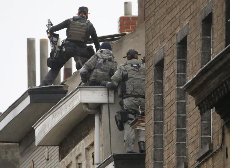Belgia eriüksused tänasel terrorismivastasel operatsioonil. Foto: Reuters