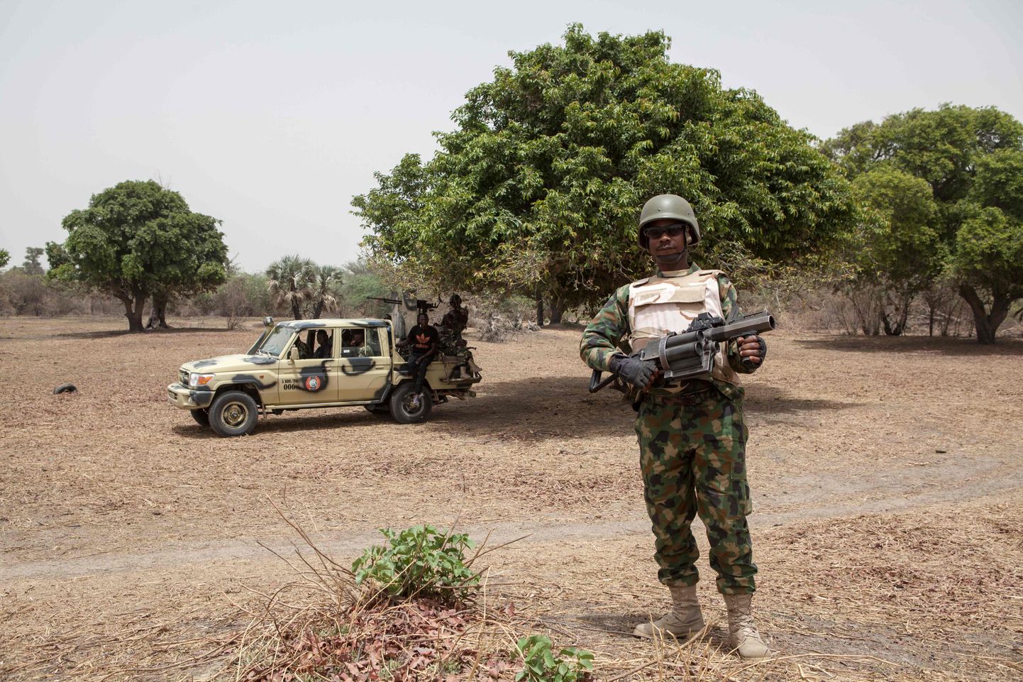 Sõdurid Nigeri ja Nigeera piirialal.