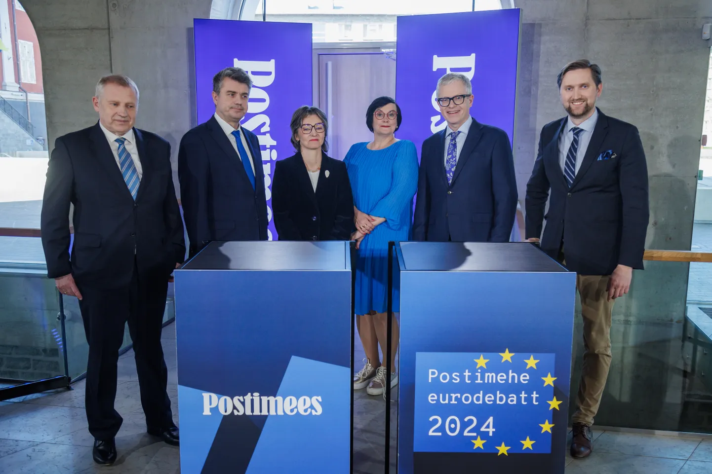 Postimehe eurodebatt 2024. Julgeolekuteemadel räägiti TÜ Narva kolledžis.