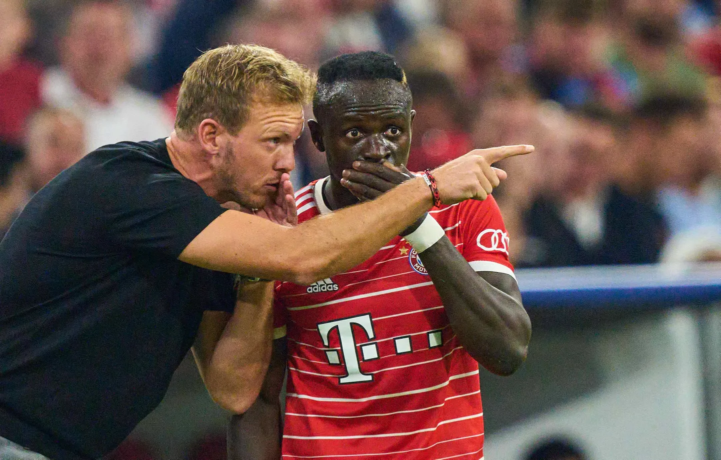 Julian Nagelsmann ja Sadio Mane.