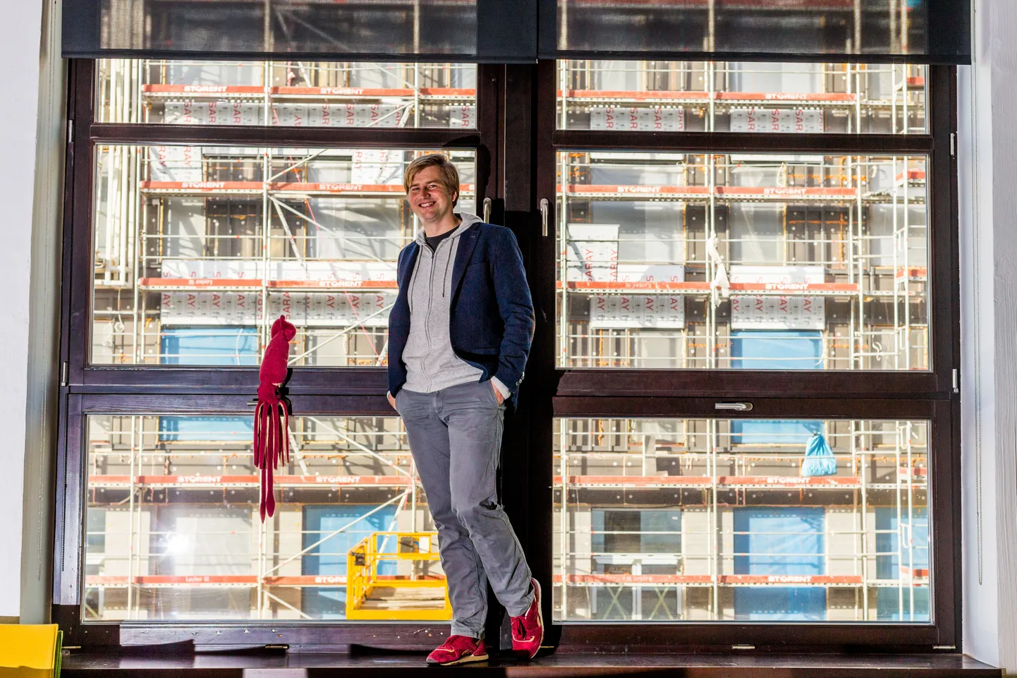 Üks Transferwise asutajatest ja omanikest Krsito Käärmann TransferWise''i kontoris.