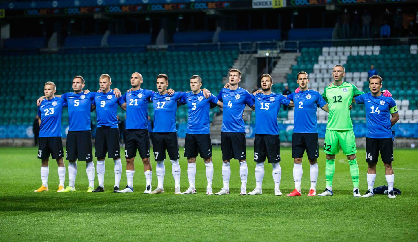 Эстонская сборная по футболу, иллюстративное фото.