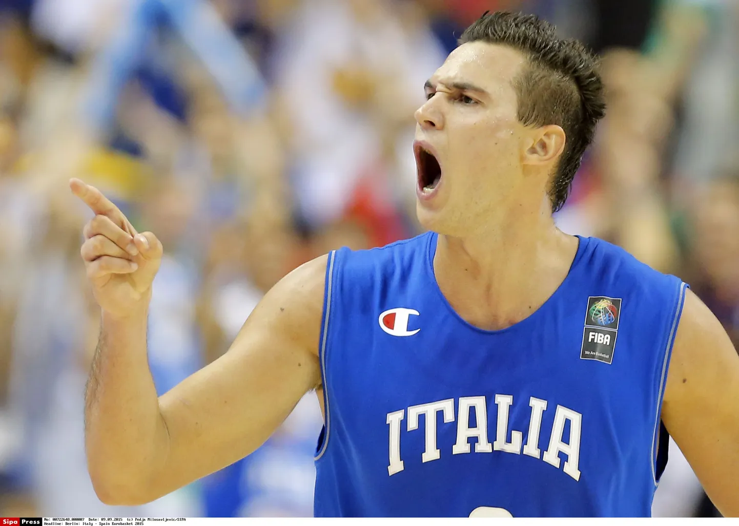 Danilo Gallinari korvpalli EMil.