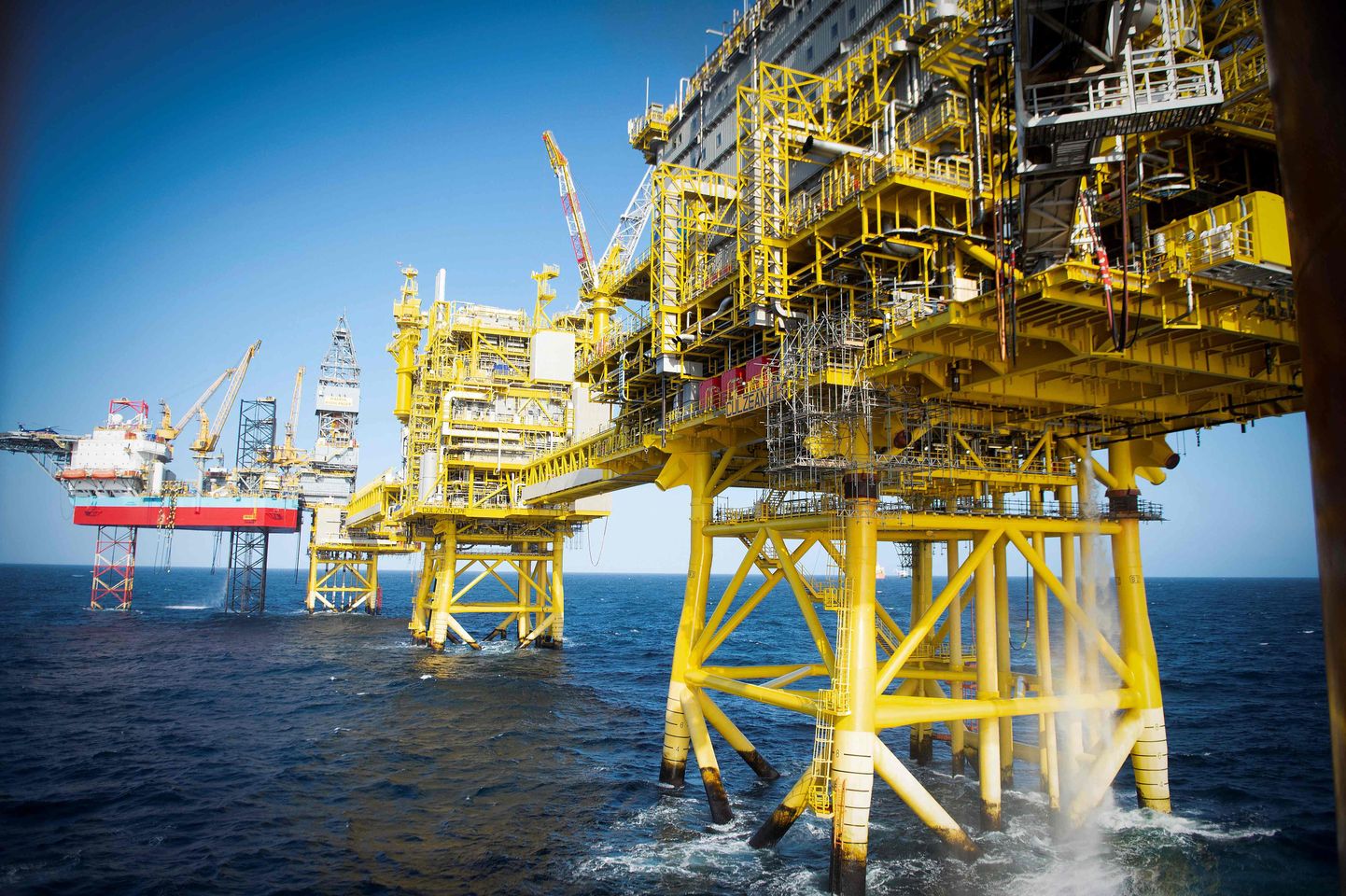 The Total Culzean naftaplatvorm Põhjameres ligikaudu 45 miili (70 kilomeetri) kaugusel Aberdeeni rannikust idas. Üht suurimat naftapuurimisettevõtet Total artiklis mainitud kohtuvaidlus hetkel ei puuduta. (Photo by ANDY BUCHANAN / AFP)