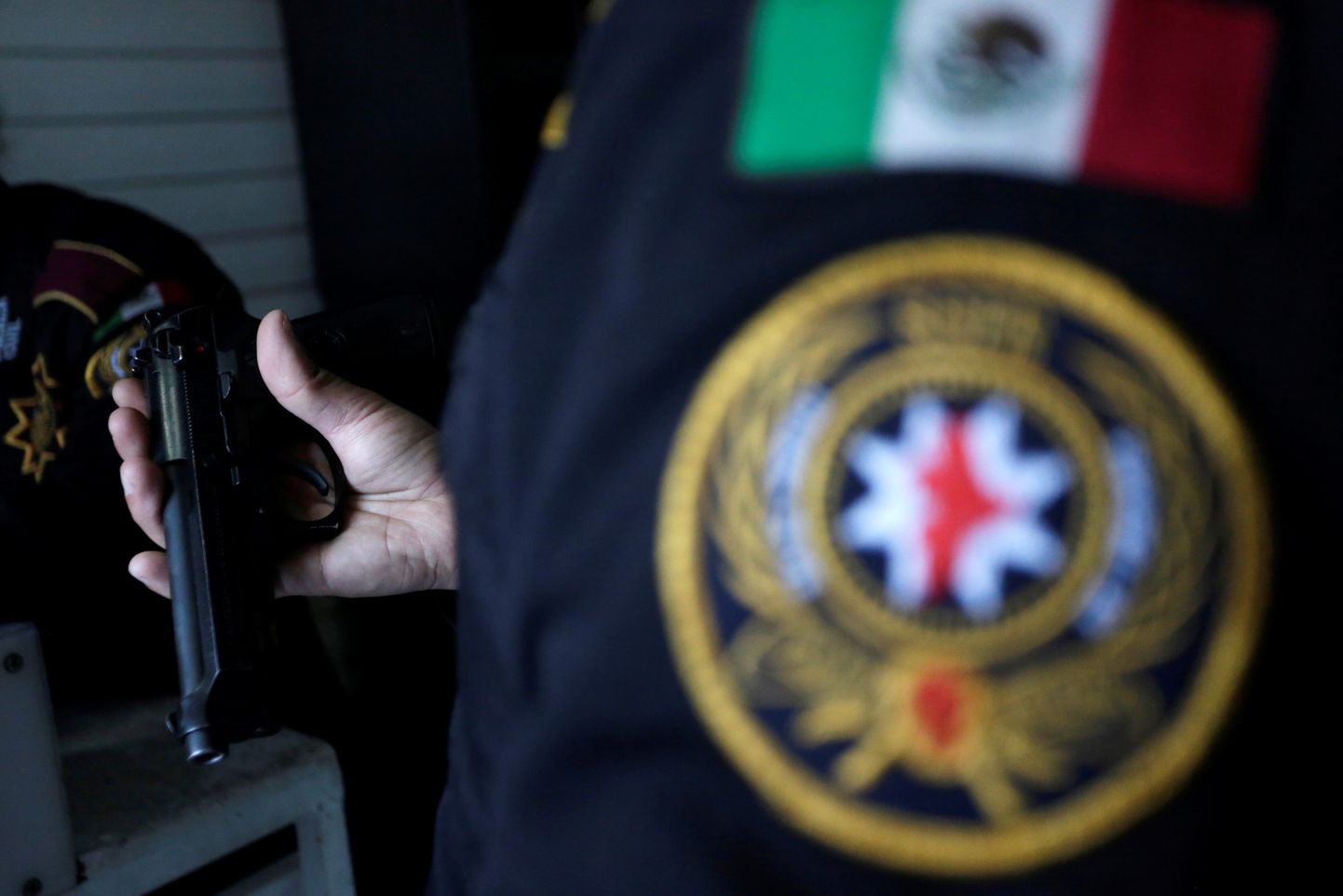 Mehhiko politseinik.