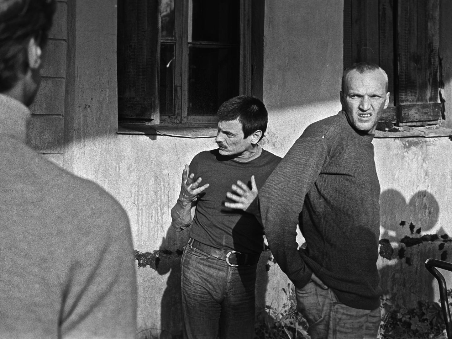«Stalkeri» võtted, Eesti 1977. Andrei Tarkovski ja Aleksandr Kaidanovski Stalkerina.