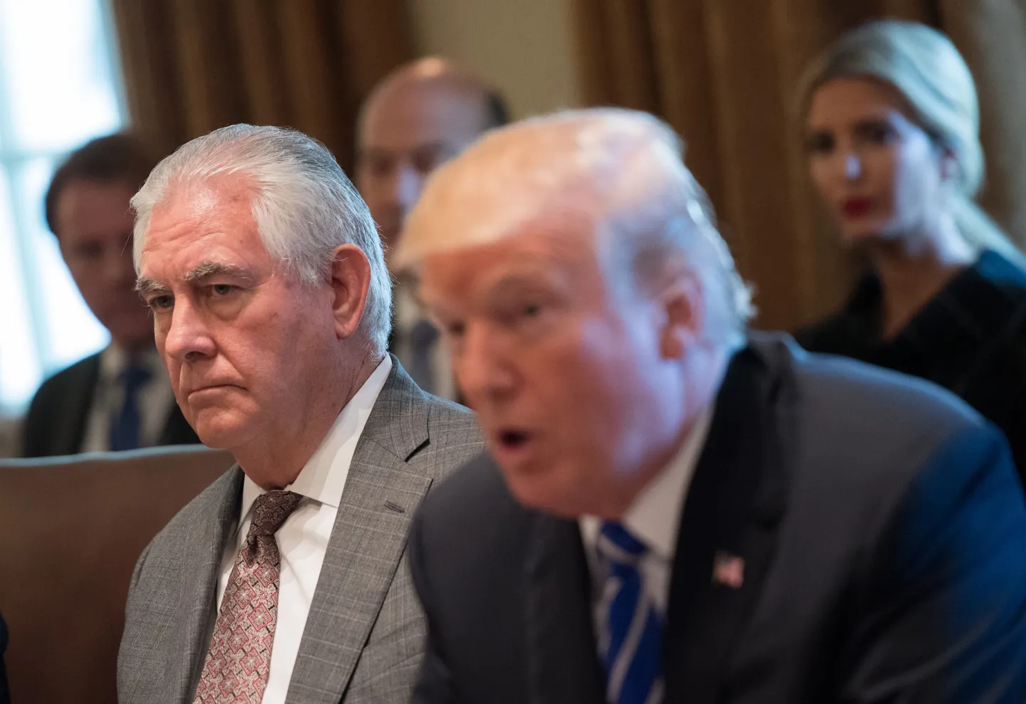 Rex Tillerson (vasakul) ja Donald Trump.